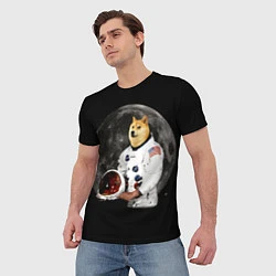 Футболка мужская Доги Космонавт, цвет: 3D-принт — фото 2