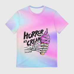Футболка мужская Жуткое мороженое, цвет: 3D-принт