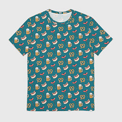 Мужская футболка Узор для Октоберфеста