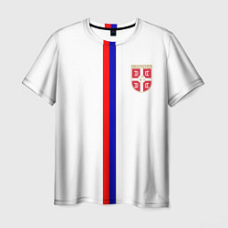 Футболка мужская Сборная Сербии, цвет: 3D-принт