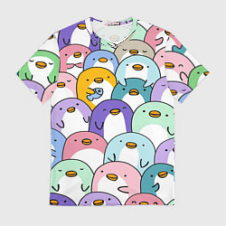 Футболка мужская Пингвины, цвет: 3D-принт