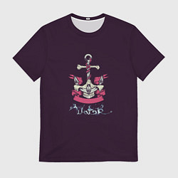 Футболка мужская Якорь из костей, цвет: 3D-принт