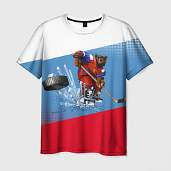 Футболка мужская Русский хоккей, цвет: 3D-принт