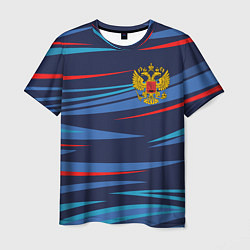 Футболка мужская РОССИЯ RUSSIA UNIFORM, цвет: 3D-принт