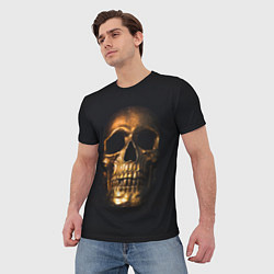 Футболка мужская Golden Skull, цвет: 3D-принт — фото 2