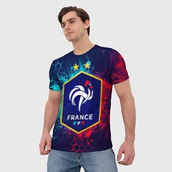 Футболка мужская Сборная Франции, цвет: 3D-принт — фото 2