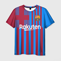 Футболка мужская Домашняя форма ФК «Барселона», цвет: 3D-принт