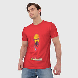 Футболка мужская Энди Уорхол - Красный Ленин, цвет: 3D-принт — фото 2