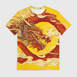 Футболка мужская Китайский Дракон, China Dragon, цвет: 3D-принт