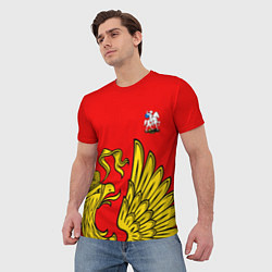 Футболка мужская Двуглавый орел Россия орел, цвет: 3D-принт — фото 2