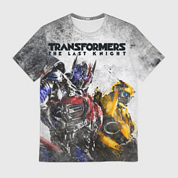 Футболка мужская Оптимус и Бамблби, цвет: 3D-принт