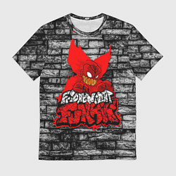Футболка мужская Friday Night Funkin TrickyWall, цвет: 3D-принт