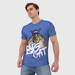 Футболка мужская Big Cat Floppa, цвет: 3D-принт — фото 2