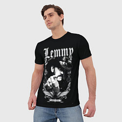 Футболка мужская RIP Lemmy, цвет: 3D-принт — фото 2