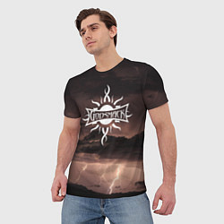 Футболка мужская GODSMACK ГОДСМАК Z, цвет: 3D-принт — фото 2