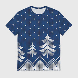 Мужская футболка Зимняя ночь