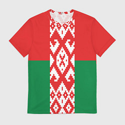 Футболка мужская Белоруссия, цвет: 3D-принт