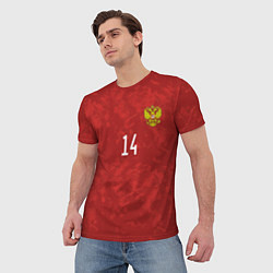 Футболка мужская Джикия, форма сборной России, цвет: 3D-принт — фото 2