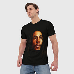 Футболка мужская Bob Marley Art, цвет: 3D-принт — фото 2