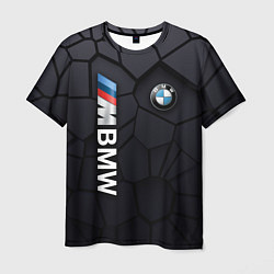 Футболка мужская BMW sport 3D плиты 3Д плиты, цвет: 3D-принт