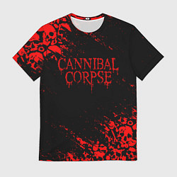 Футболка мужская CANNIBAL CORPSE КРАСНЫЕ ЧЕРЕПА, цвет: 3D-принт