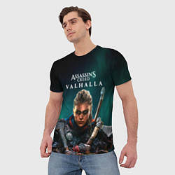 Футболка мужская Assassins Creed, Valhalla, цвет: 3D-принт — фото 2