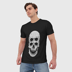Футболка мужская Terrible Skull, цвет: 3D-принт — фото 2