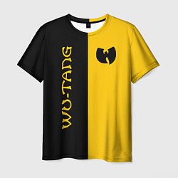 Футболка мужская WU-TANG CLAN ЧЁРНО ЖЁЛТЫЙ, цвет: 3D-принт