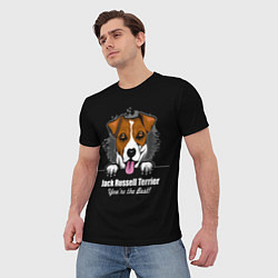 Футболка мужская Джек-Рассел-Терьер Jack Russell Terrier, цвет: 3D-принт — фото 2