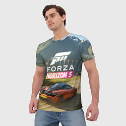 Футболка мужская Forza Horizon 5, игра, цвет: 3D-принт — фото 2