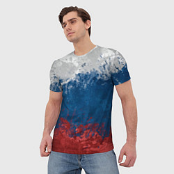Футболка мужская Россия Абстракция Russia Abstraction, цвет: 3D-принт — фото 2