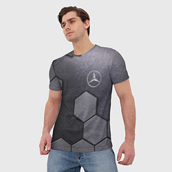 Футболка мужская Mercedes-Benz vanguard pattern, цвет: 3D-принт — фото 2
