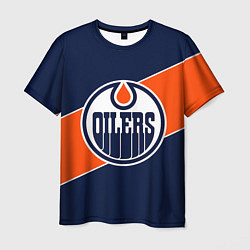Футболка мужская Эдмонтон Ойлерз Edmonton Oilers NHL, цвет: 3D-принт