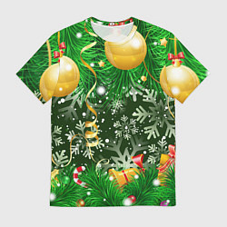Мужская футболка Новогоднее Настроение Елка