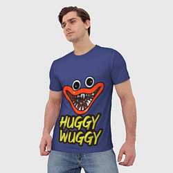 Футболка мужская Huggy Wuggy: Smile, цвет: 3D-принт — фото 2
