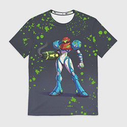 Футболка мужская Green Blood Metroid Dread, цвет: 3D-принт