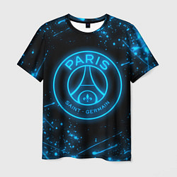 Футболка мужская PSG NEON STYLE SPORT ПСГ НЕОН, цвет: 3D-принт