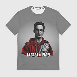 Футболка мужская LA CASA DE PAPEL - БУМАЖНЫЙ ДОМ СЕРИАЛ, цвет: 3D-принт