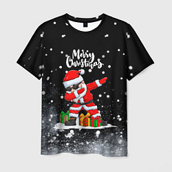 Футболка мужская Santa Dabbing с подарками, цвет: 3D-принт