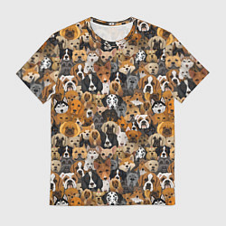 Мужская футболка Собаки Разные Породы