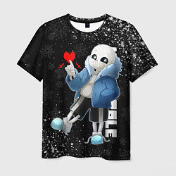 Футболка мужская НОВОГОДНИЙ САНС UNDERTALE НОВЫЙ ГОД, цвет: 3D-принт