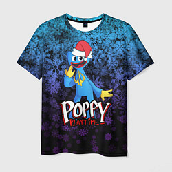 Футболка мужская POPPY PLAYTIME ПОППИ ПЛЕЙТАЙМ НОВЫЙ ГОД, цвет: 3D-принт