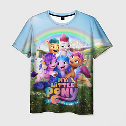 Футболка мужская My Little Pony: A New Generation, цвет: 3D-принт