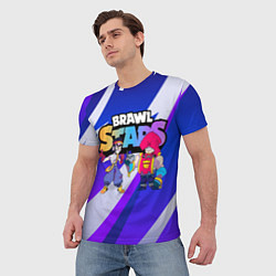 Футболка мужская FANG & GROM BRAWL STARS, цвет: 3D-принт — фото 2