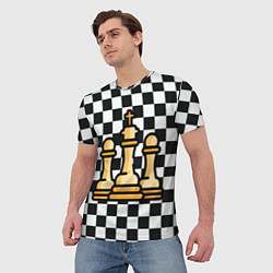 Футболка мужская ChessKing Abstraction, цвет: 3D-принт — фото 2