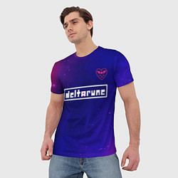 Футболка мужская DELTARUNE - Космос, цвет: 3D-принт — фото 2