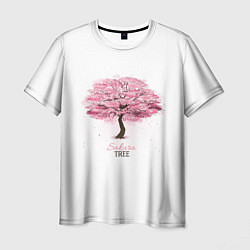 Футболка мужская Sakura Tree, цвет: 3D-принт
