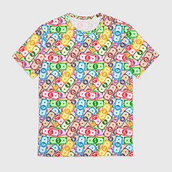 Футболка мужская Разные Валюты и Криптовалюты, цвет: 3D-принт