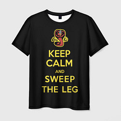 Футболка мужская Keep calm and sweep the leg, цвет: 3D-принт