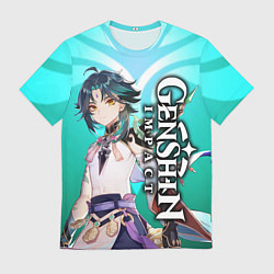 Футболка мужская СЯО АДЕПТ XIAO ГЕНШИН, цвет: 3D-принт